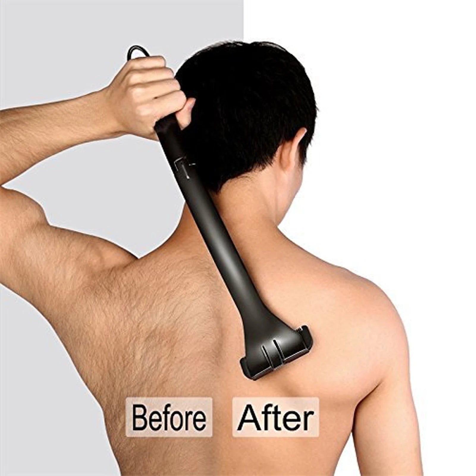 Manual Back Hair Trimmer for Men – Foldable Long Back ,Trimmer Long Handle Foldable Comfy Back Cleaning Manual Back Trimmer for Men